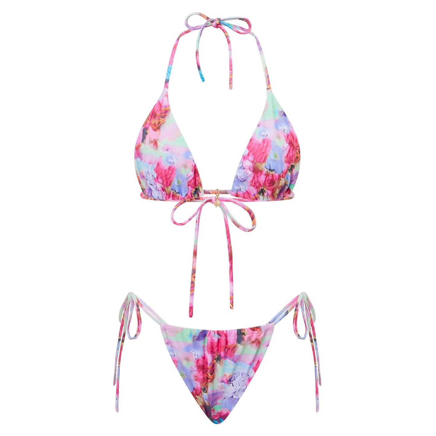 Floral Halter Bikini Set Chic and Sexy