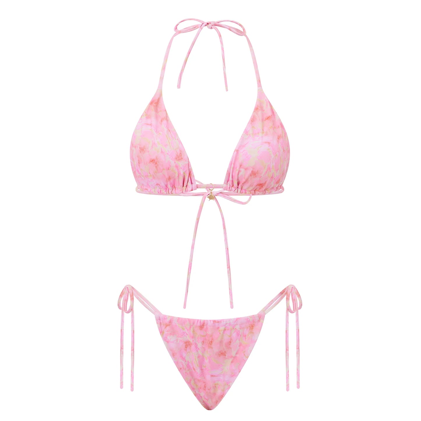 Floral Halter Bikini Set Chic and Sexy
