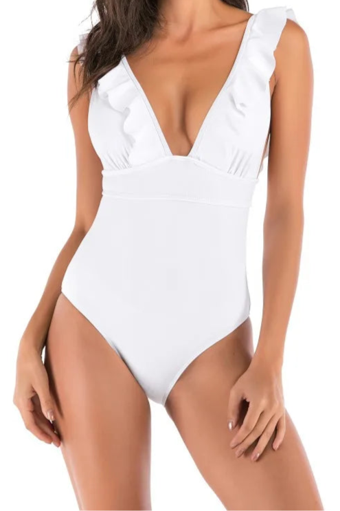 Push Up Cut Out One-piece Swimsuit