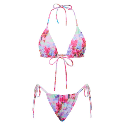 Floral Halter Bikini Set  Chic and Sexy