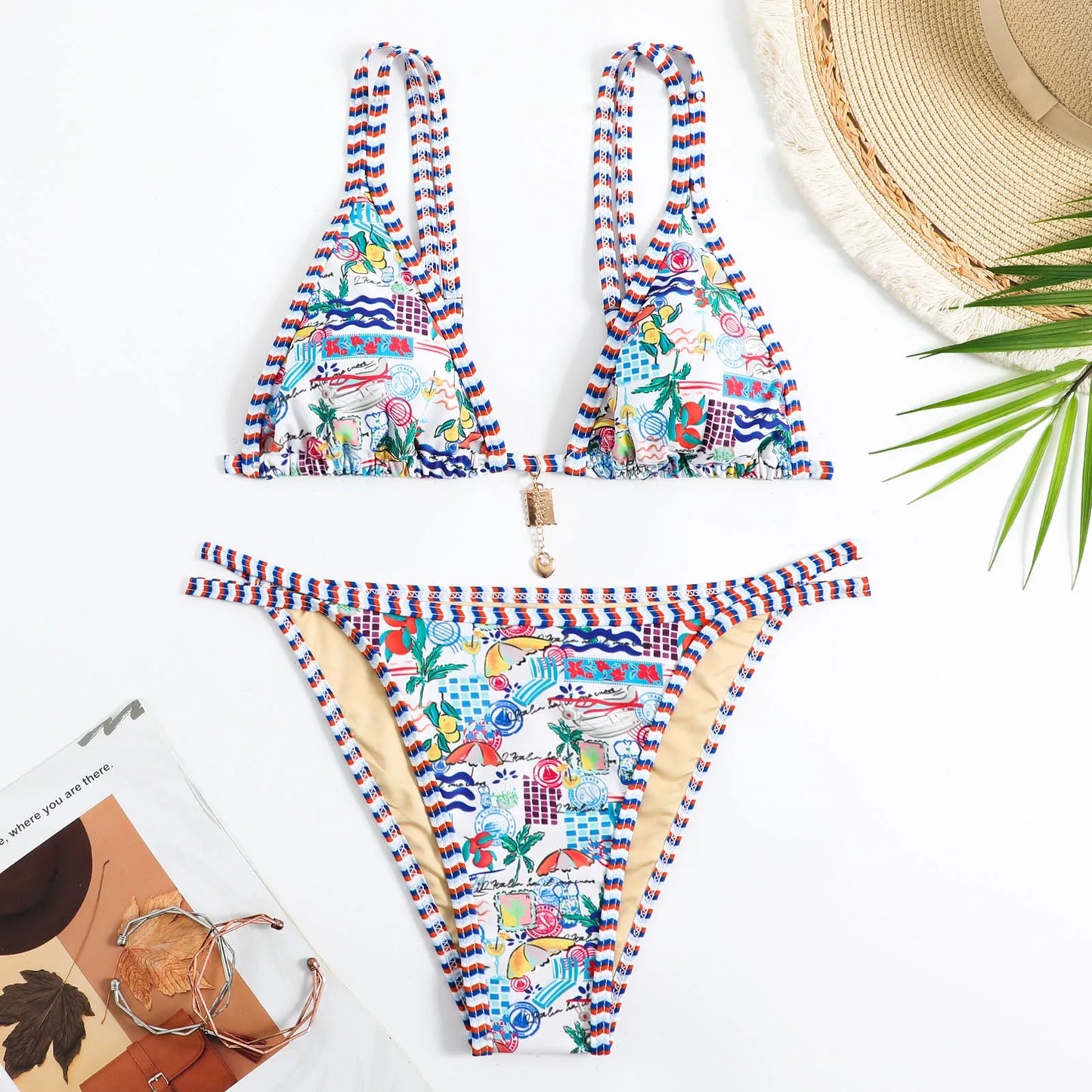 Elegant Lace Bikini & Comfortable Swimwear