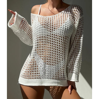 Sexy Knit Beach Cover Up