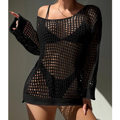 Sexy Knit Beach Cover Up