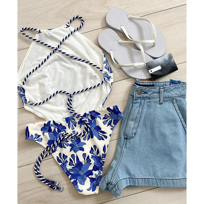 Vintage Retro Halter Swimsuit