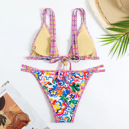 Elegant Lace Bikini & Comfortable Swimwear